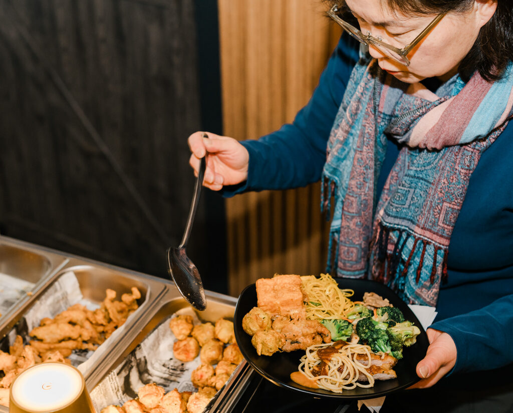Candid lifestyle photo of an Edmonton Chinese buffet